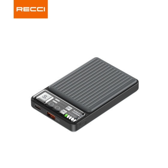 RECCI RPB-W18 22.5W+15W MAGNETIC WIRELESS POWER BANK 10000MAH باور بانك ريتشي