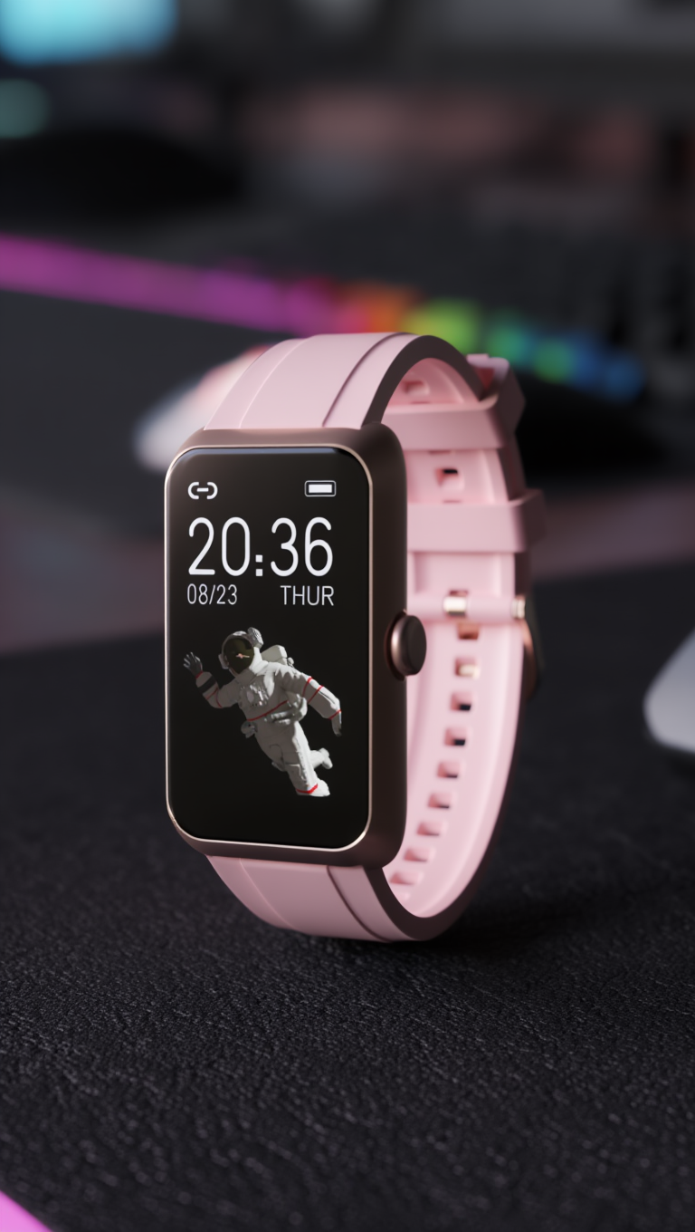 Recci Smart Watch with Bluetooth Calling RA45 | ساعة ريتشي الذكية المزودة بخاصية الاتصال عبر البلوتوث RA45