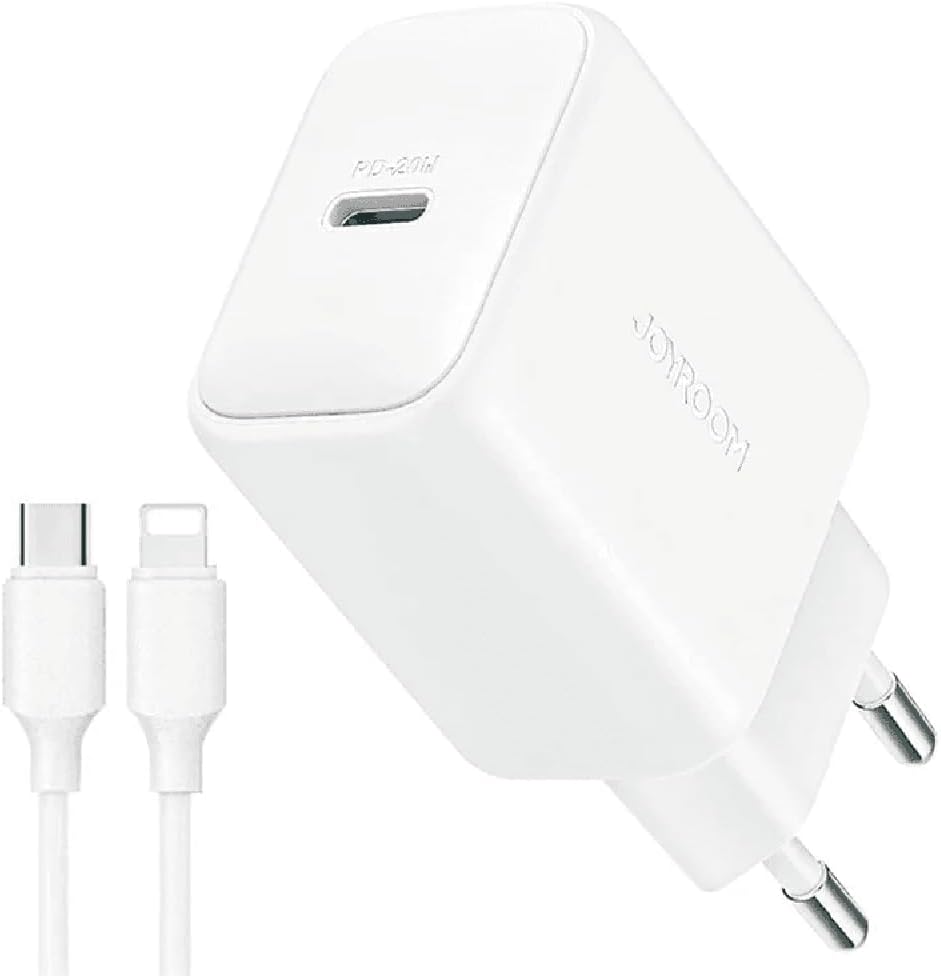 JR-TCF20 PD 20W Fast Charger | White - شاحن JR-TCF20 السريع PD 20W | أبيض