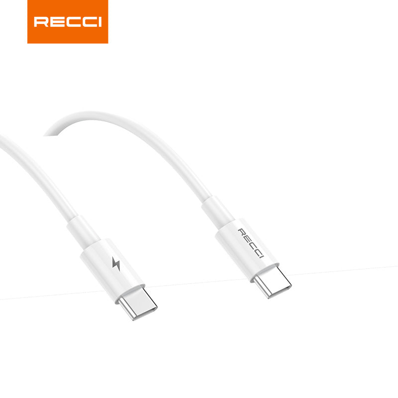 Recci RC106E 25W GaN Charger with Type-C to Type-C Cable
