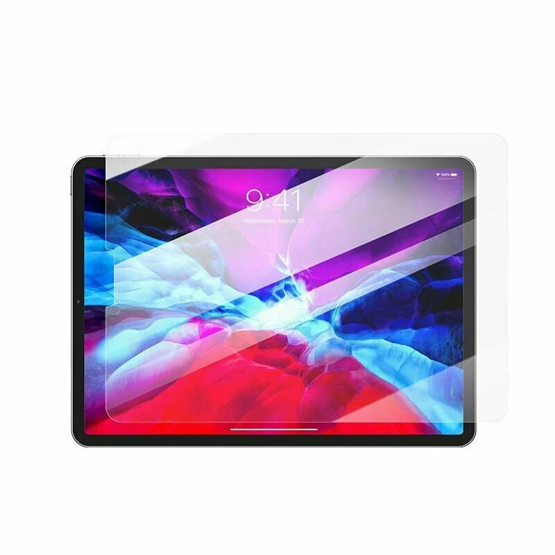 iPad screen protector glass film with clear cover and rounded edges