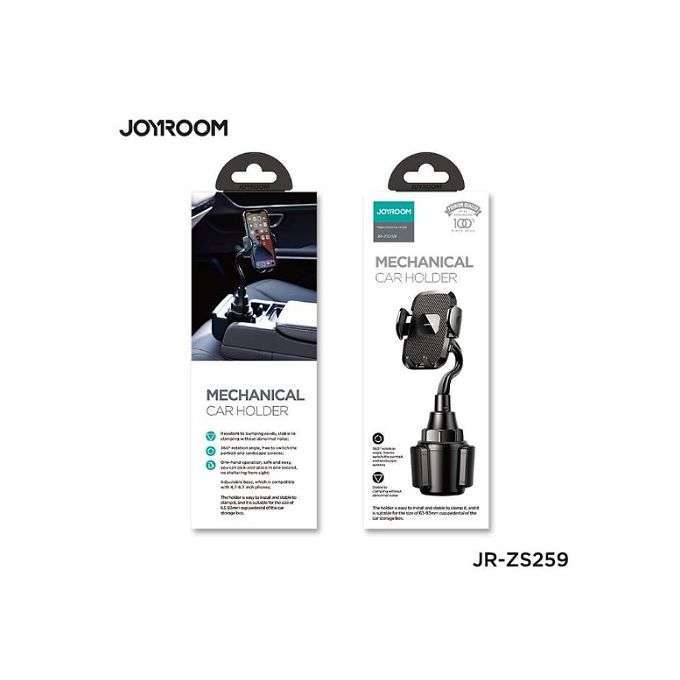 JOYROOM JR-ZS259 Mechanical Car Holder - Cup holder - Black