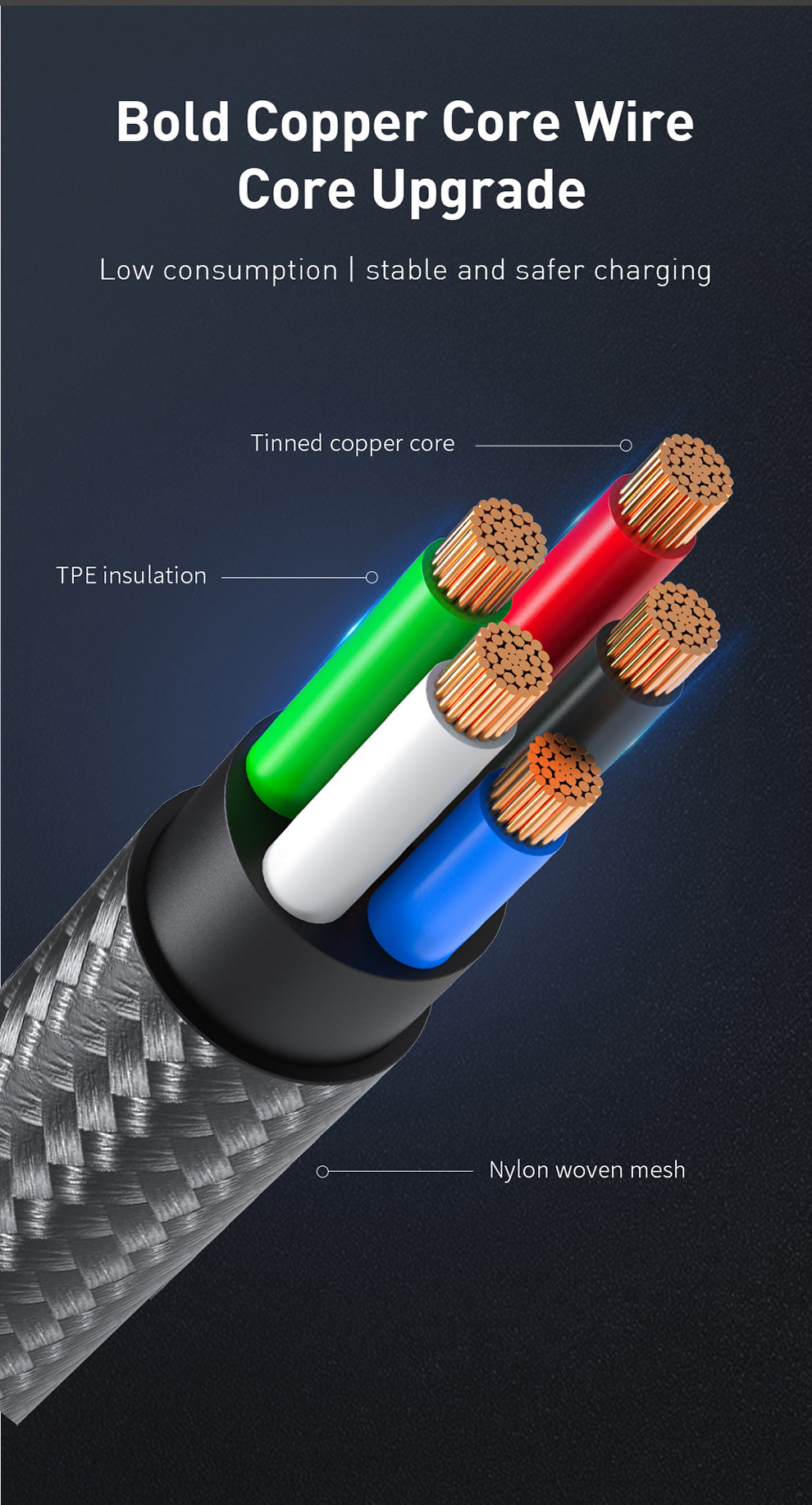 RECCI RTC-P21CC PD 100W TYPE-C TO TYPE-C FAST CHARGING CABLE 1.2M - BLACK