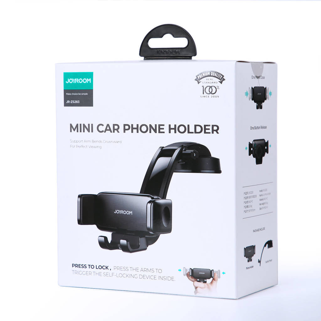 JR-ZS283 360 Degrees Adjustable Car Phone Holder Telescopic Arms Mount