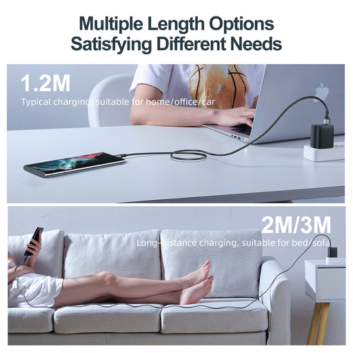 JOYROOM USB CABLE - USB C 3A FOR FAST CHARGING AND DATA TRANSFER A10 SERIES 2 M BLACK (S-UC027A10)