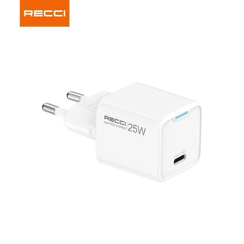 Recci RC106E 25W GaN Charger with Type-C to Type-C Cable