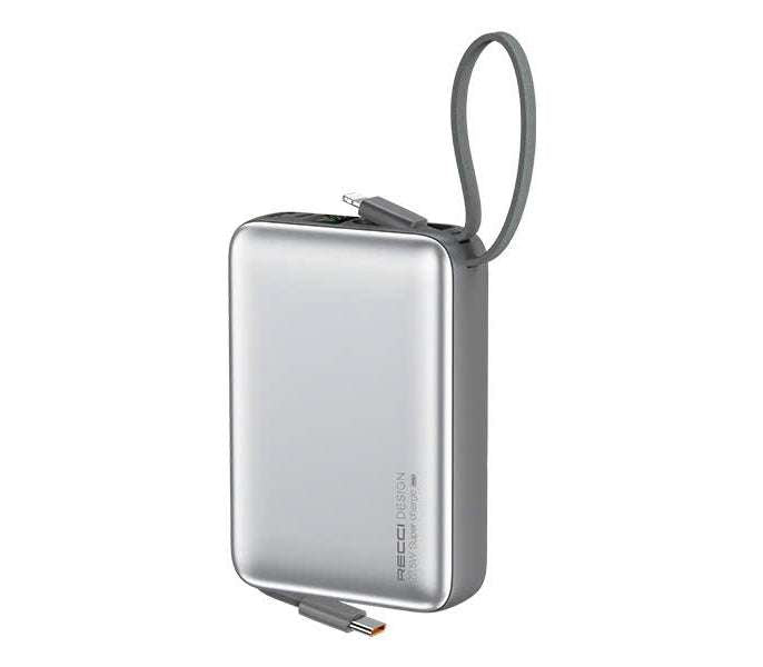 Recci RPB-P63 20000mAh Power Bank – 22.5W Fast Charging with Type-C & Lightning