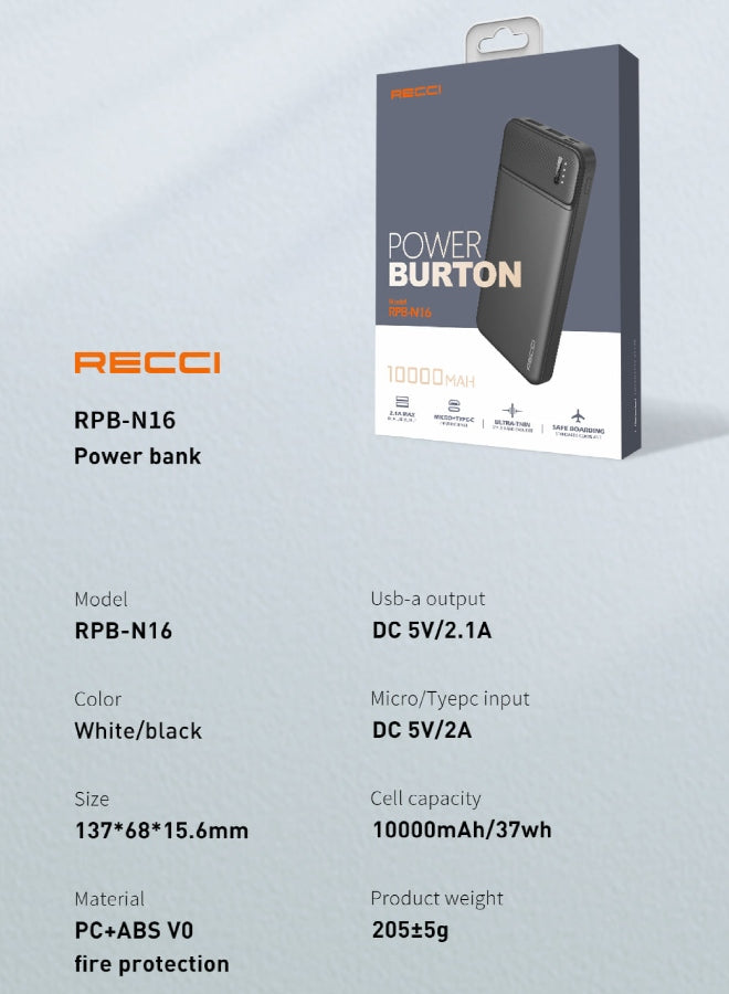 Recci Power Bank RPB-N16 - Trust Egypt